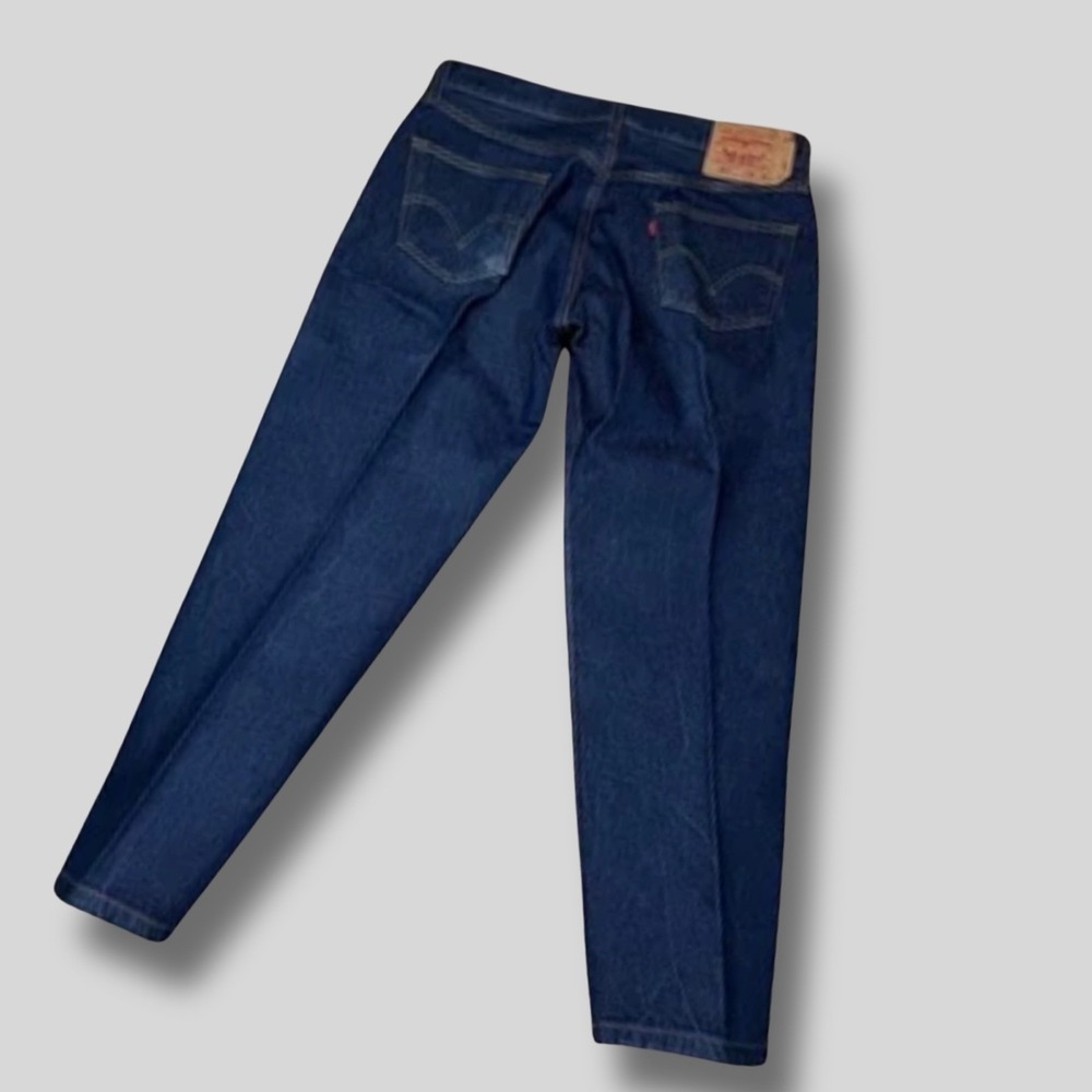 Levis 501 Jeans Mens W38 L30 Dark Wash Button Fly Straight Leg Denim